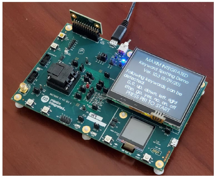 安馳科技MAX78000評估板上的KWS20ADI